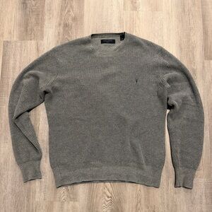 Allsaints Charcoal Rias Crewneck Sweater